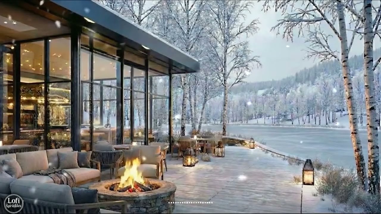 Snowy Winter Café Lofi ❄️ Relaxing Lofi Pop Music for Studying, Working & Focus