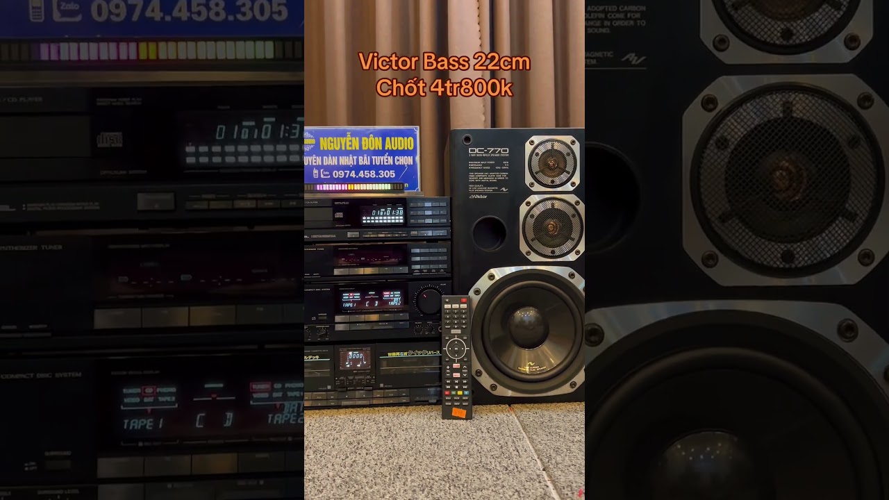 Victor cd player and casset hifi pro audio japan #amthanhbai #80smusic #audiophile #retro #retro