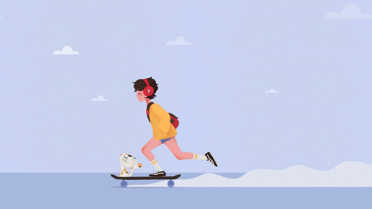 Skater Girl Timelapse - Character Design and Animation Workflow