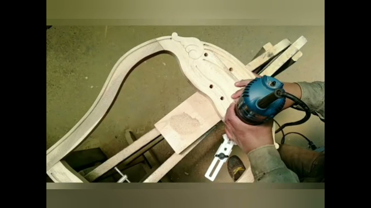 Modificando las guías de una router para sacar venas en madera curvo