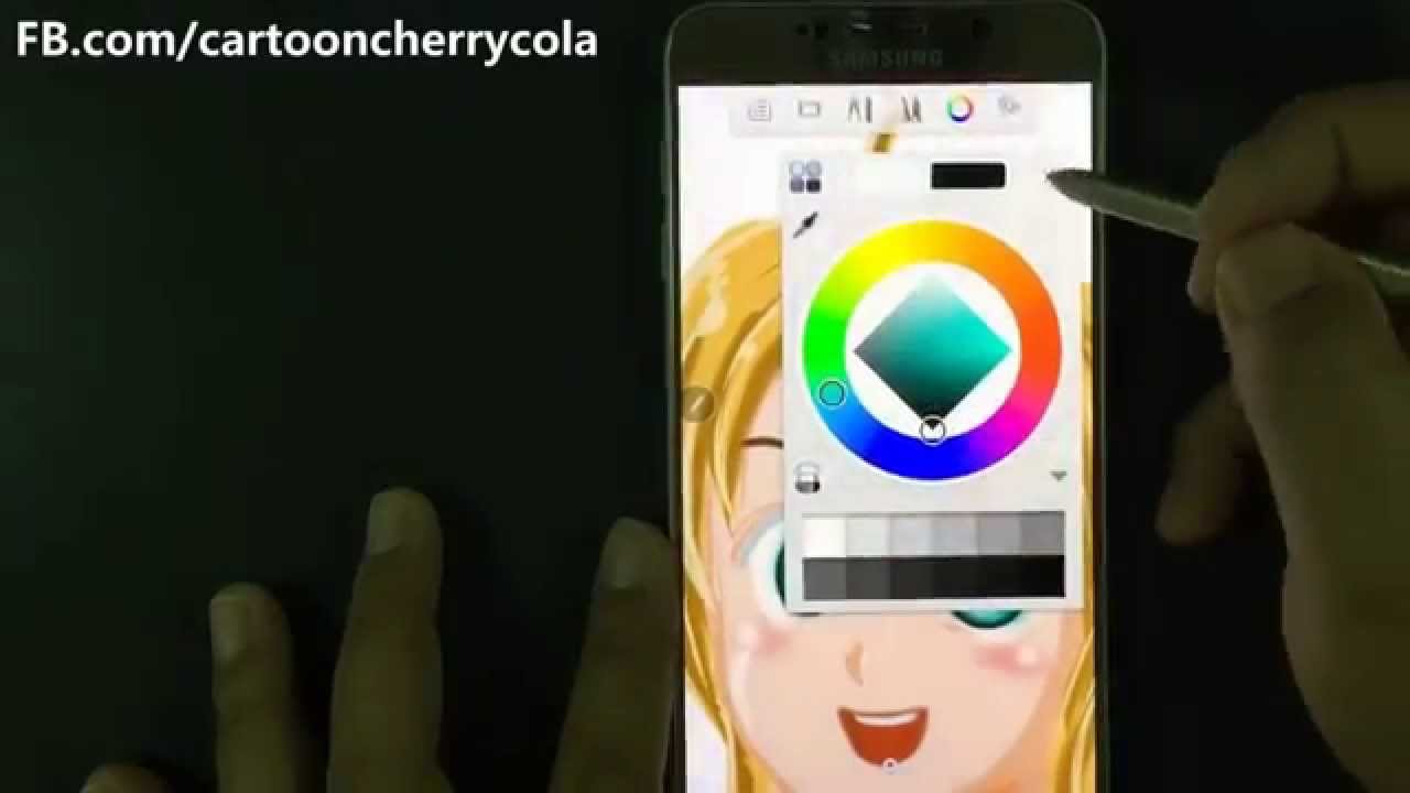 ขั้นตอนเริ่มต้นวาดรูปบน Galaxy Note5 ด้วยแอพ Sketchbook For Galaxy