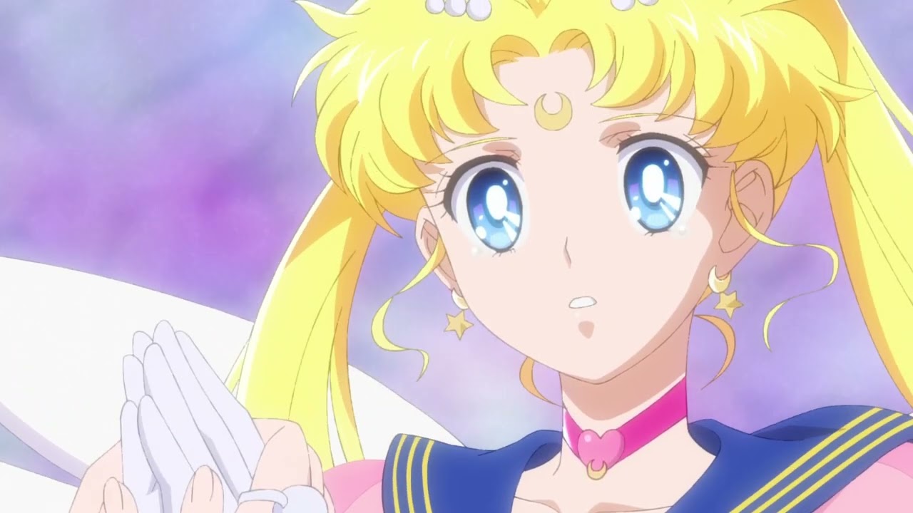 Eternal Sailor Moon defeats Chaos with Makenai Sailor Star Song