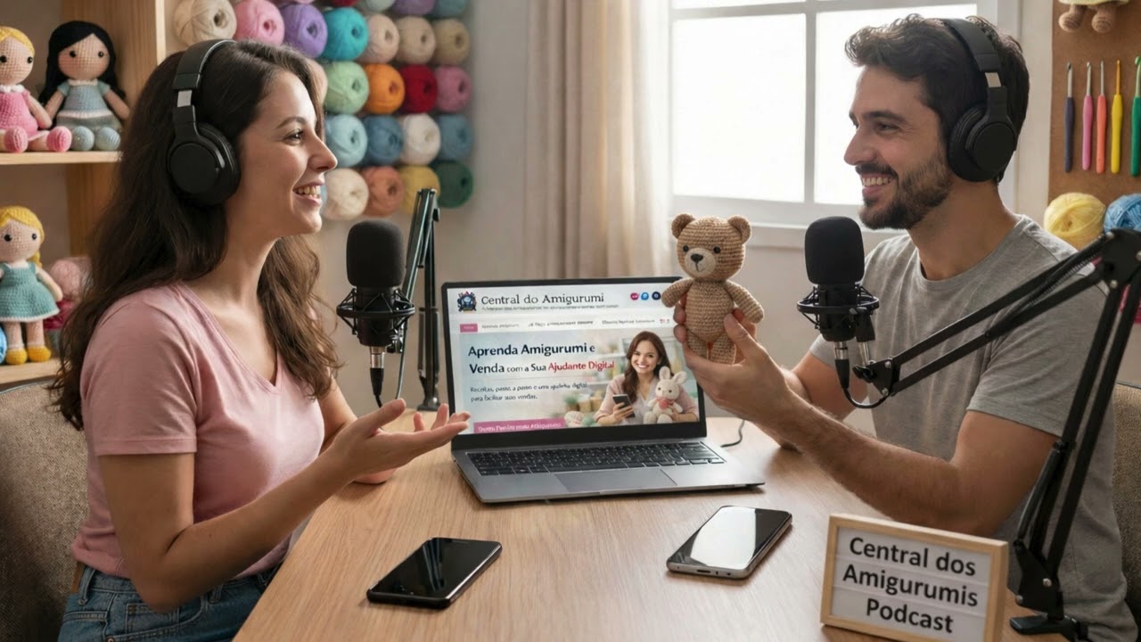 Podcast sobre a Central dos Amigurumis