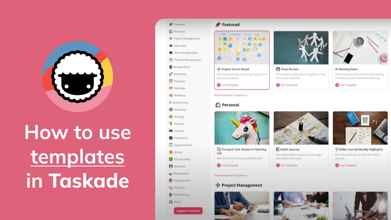 How To Be More Productive?  🚀  The Power of Using Templates - Taskade