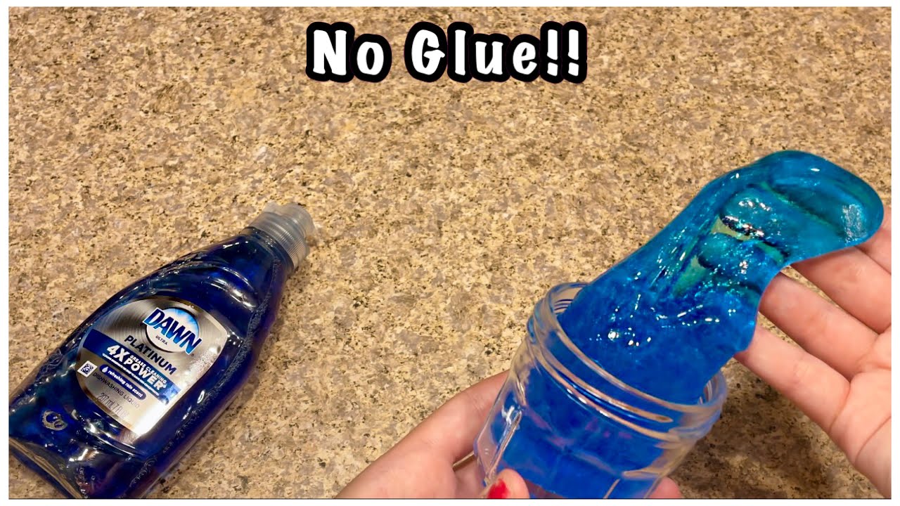 Dish Soap Slime!! 💦 1 Ingredient Only No Glue Slime!!