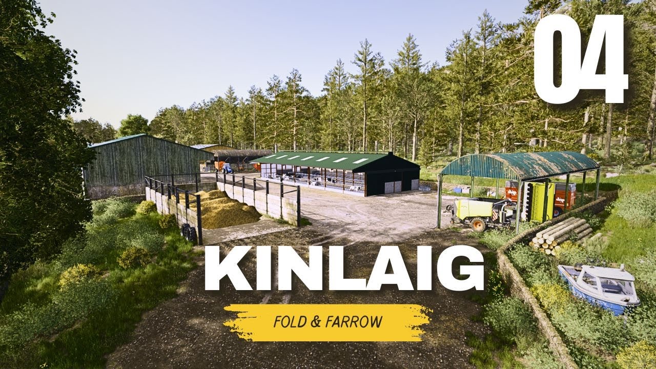 Борьба с ливнем ради пропитания стада в Шотландском нагорье | FS25 Kinlaig, таймлапс, эпизод 4