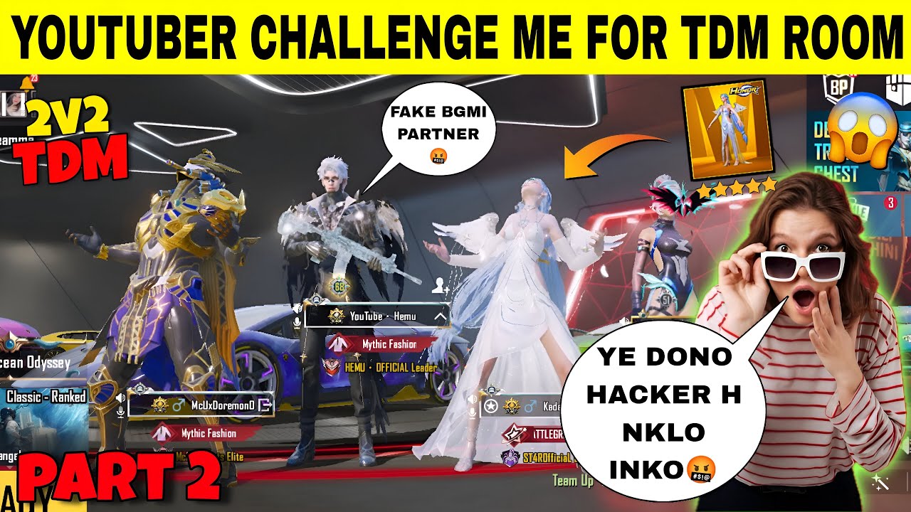 YOUTUBER AND HIS GIRLFRIEND CHALLENGE ME FOR TDM ROOM 😱 I DELETED BGMI AFTER THIS TDM 😭 | PART 2 ❤️