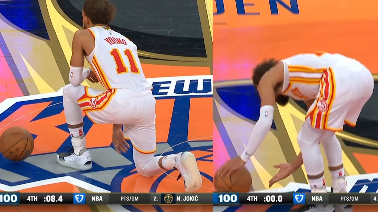 Trae Young takes a knee and rolls dice on Knicks logo after advancing to Las Vegas 😂