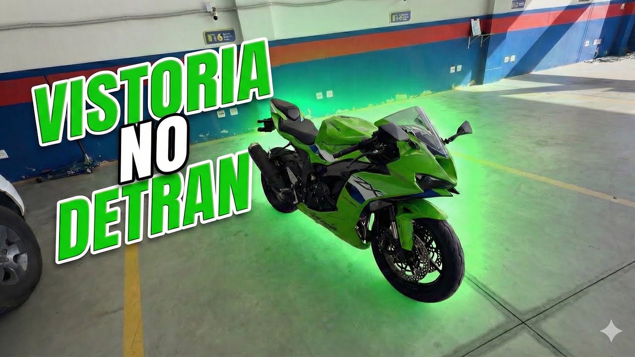 LEVEI A ZX-6R 2026 NA VISTORIA DO DETRAN! (Deu tudo certo?) 😱