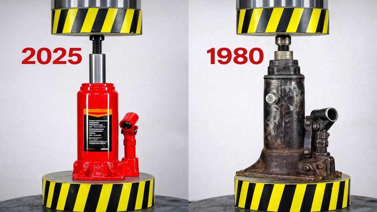 OLD AND NEW JACKS UNDER 500 TON HYDRAULIC PRESS IN SLOW MOTION | 🇺🇸 USA VS 🇨🇳 CHINA