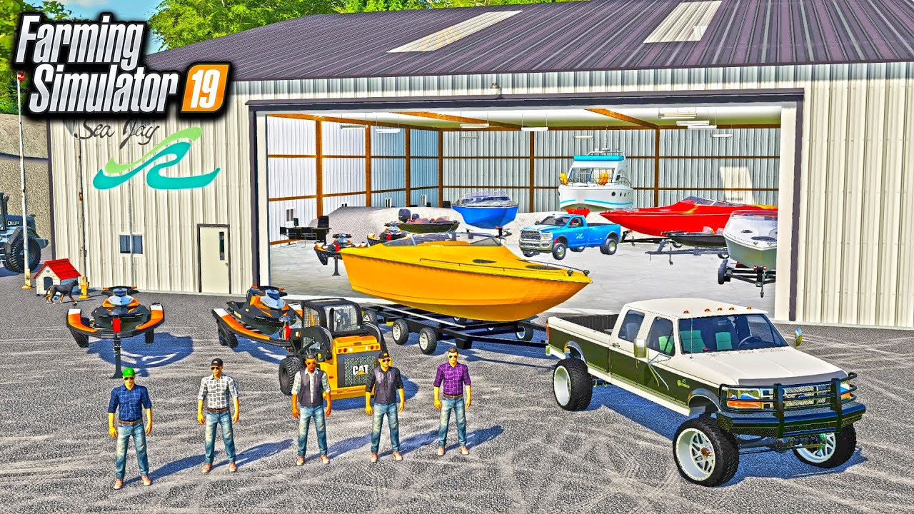 LUXURY BOAT DEALERSHIP! BUYING A $200,000 SPEED BOAT (ROLEPLAY) | FARMING SIMULATOR 2019