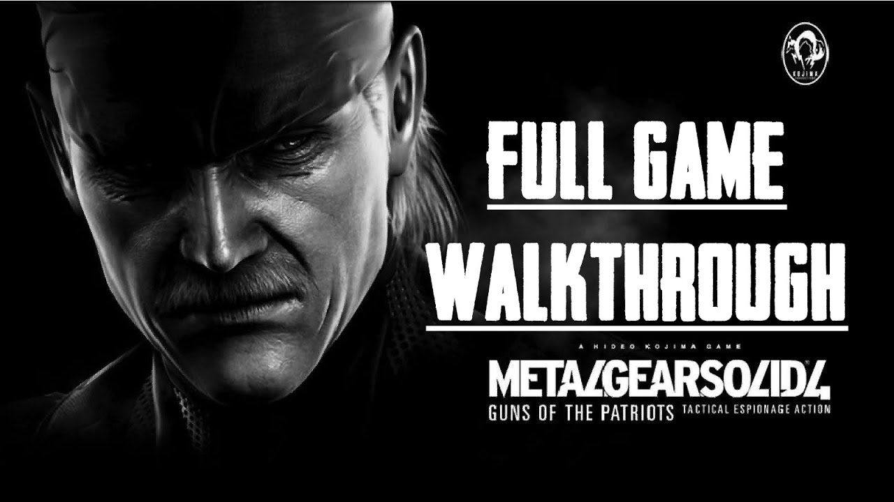MGS 4 - Full Game Walkthrough - No Alerts - No Commentary