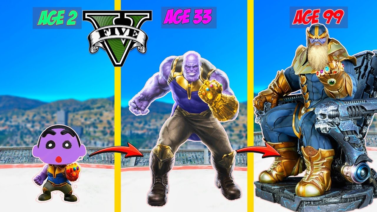 GTA 5 ​: SHINCHAN SURVIVING 99 YEARS AS THANOS IN GTA V ! ( GTA 5 mods ) | Dr. Fredd Gaming