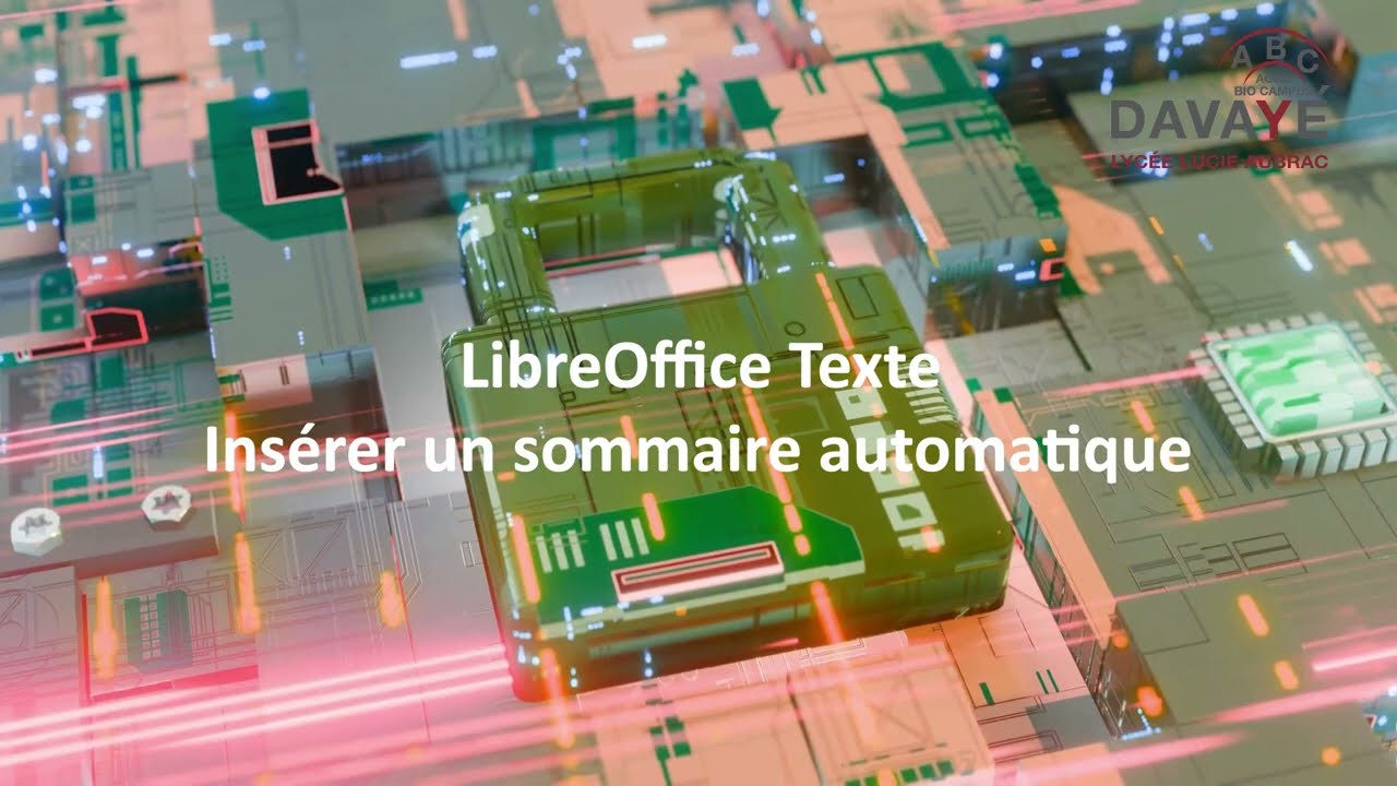 Insérer un sommaire automatique dans LibreOffice