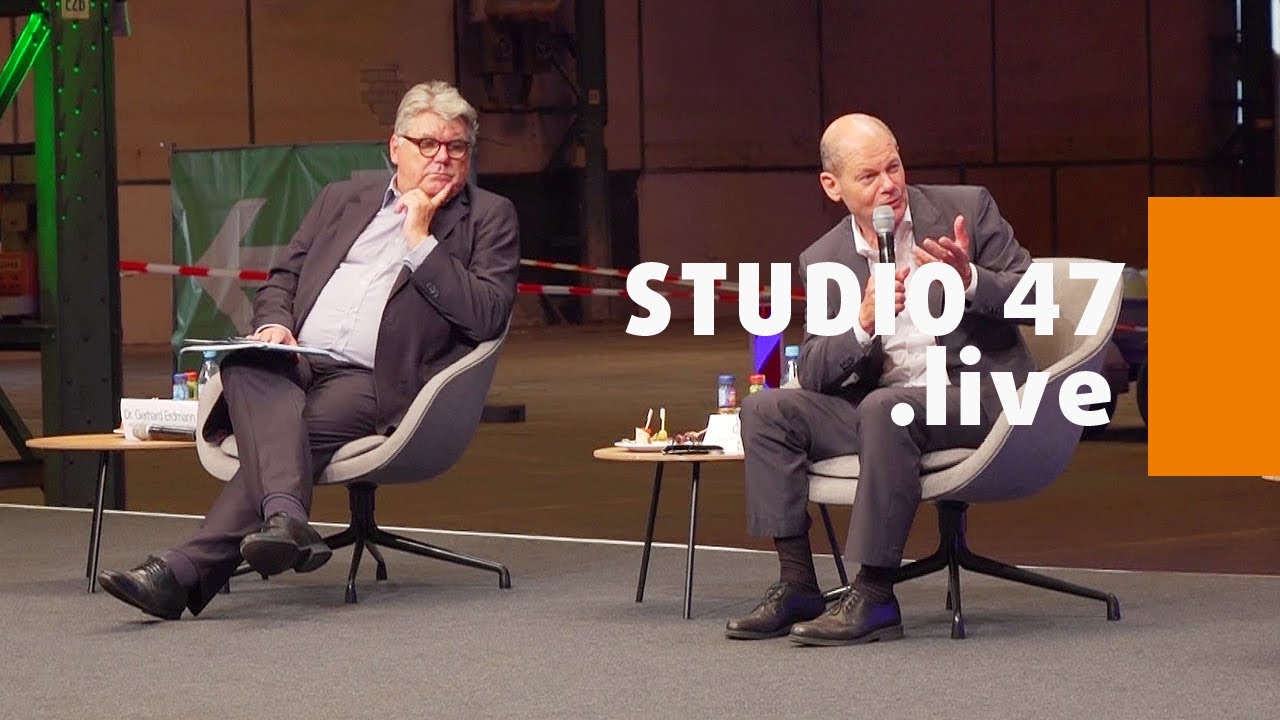 STUDIO 47 .live | SPD-KANZLERKANDIDAT OLAF SCHOLZ BESUCHT HÜTTENWERKE KRUPP MANNESMANN