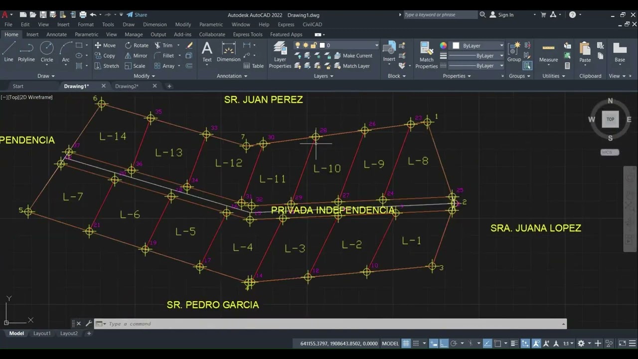 ¡¡¡LOTIFICACION EN CIVIL CAD!!!