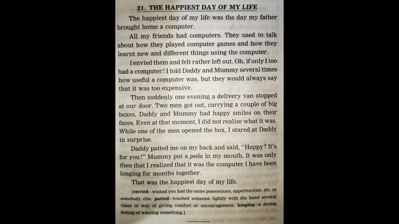 Essay On The Happiest Day Of My Life | English Writing Skills | Let's Learn Grammar