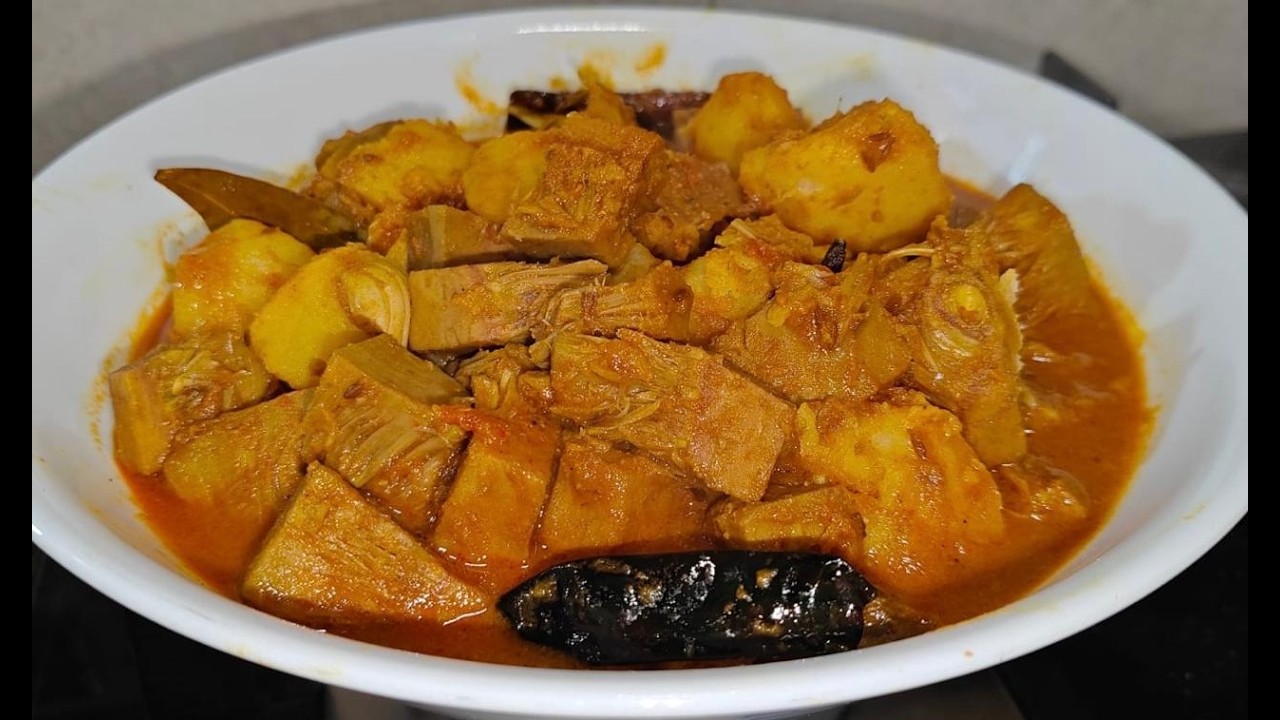 নিরামিষ এঁচোড়ের ডালনা I
