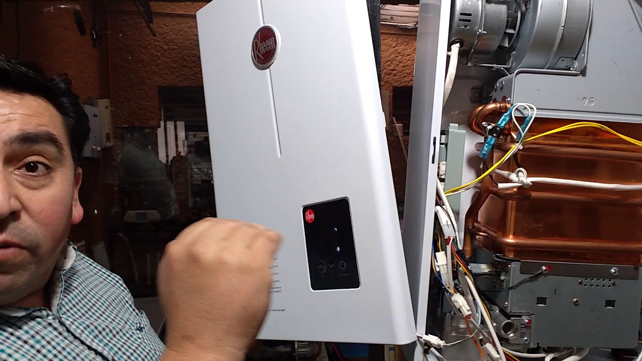 Programación en calentador Rheem 12lts/minutos. En conversión a otro gas