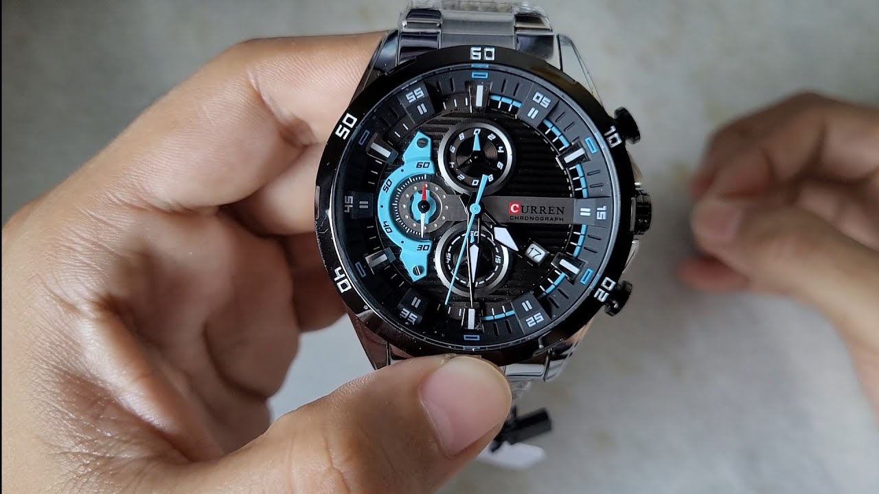 Relógio Masculino CURREN - 8402 - unboxing e primeiras impressões!