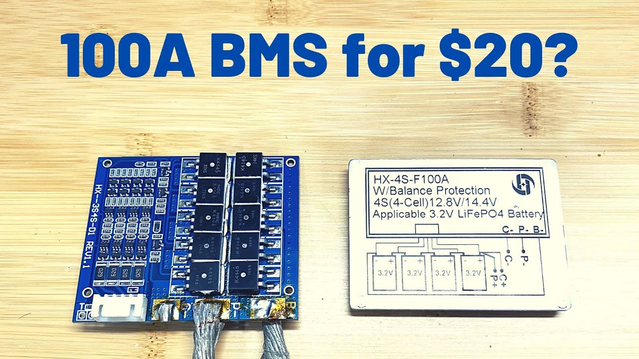 Testing cheap 4s Lifepo4 100A BMS. Will it survive?