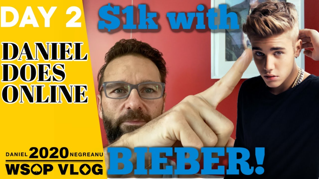 $1k Freezeout featuring Justin Bieber - 2020 WSOP ONLINE VLOG 2
