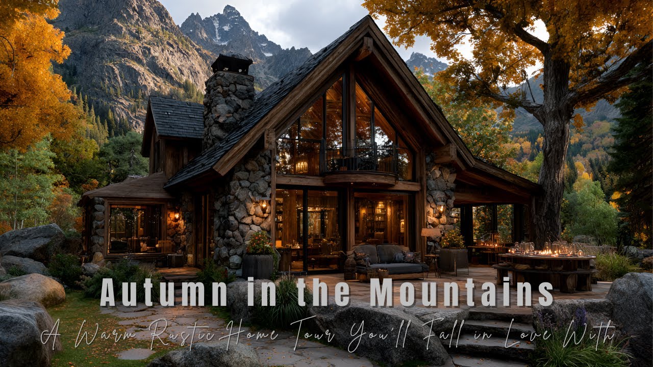 Warm & Cozy Cabin Decor Ideas | Rustic Fall Home Inspiration in the Mountains