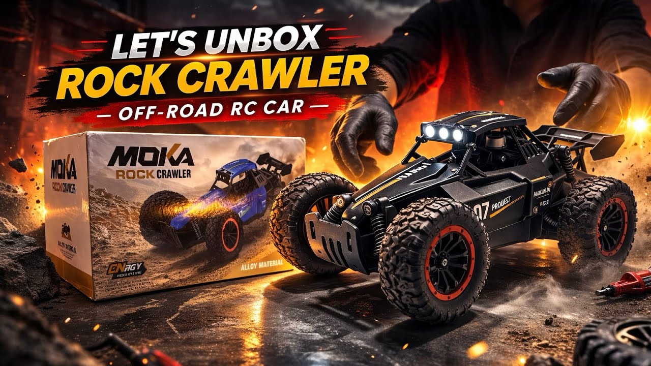 Let’s Unbox Rock Crawler | Off-road RC car with powerful battery #toyzee #unboxing #unboxingtoys 