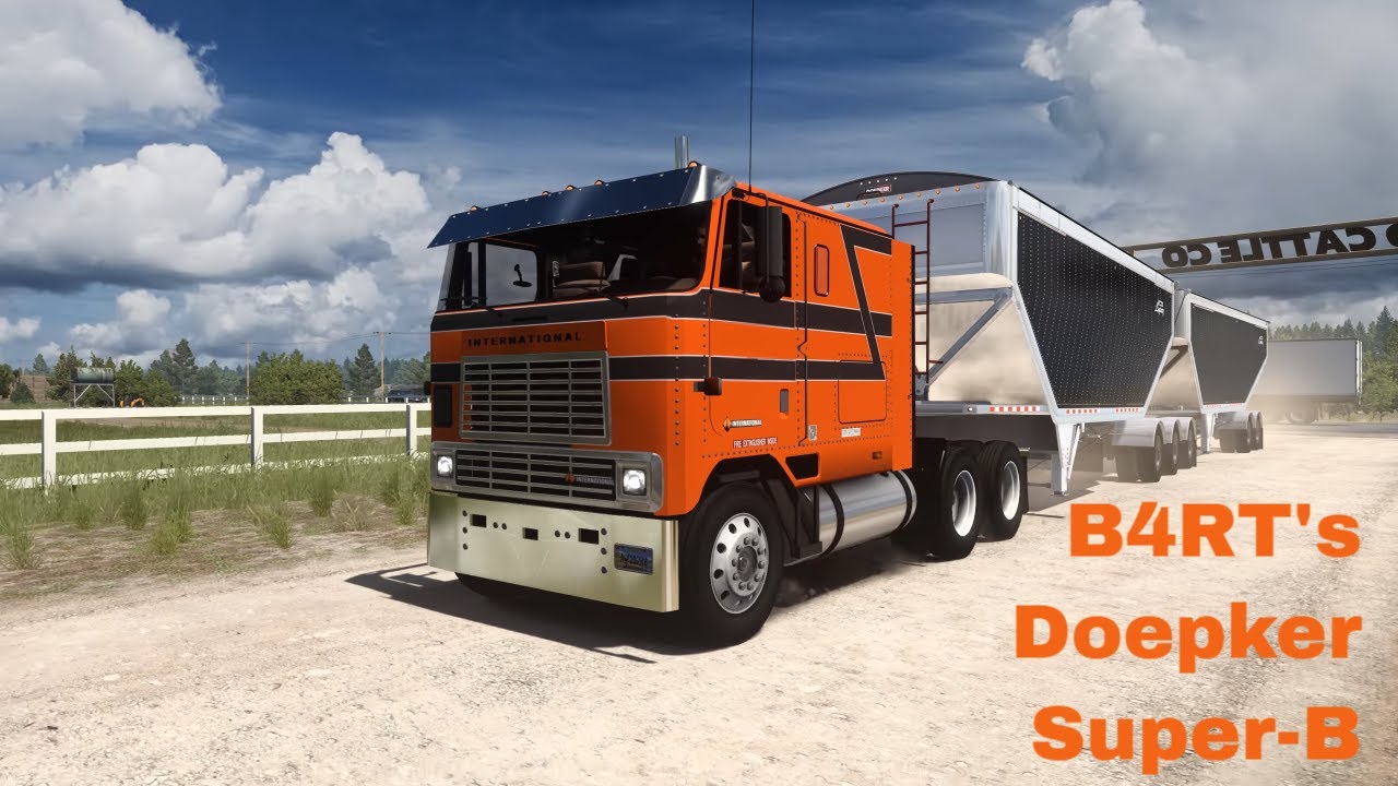 International 9600, CAT3406B (Ryegate to Roundup in Montana) | ATS 1.55 Gameplay