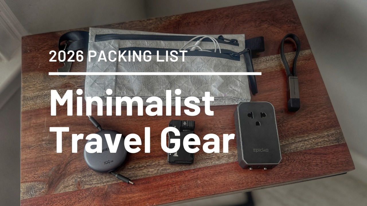 Best Minimalist Travel Gear ($40 or Less) - Save space and reduce clutter!
