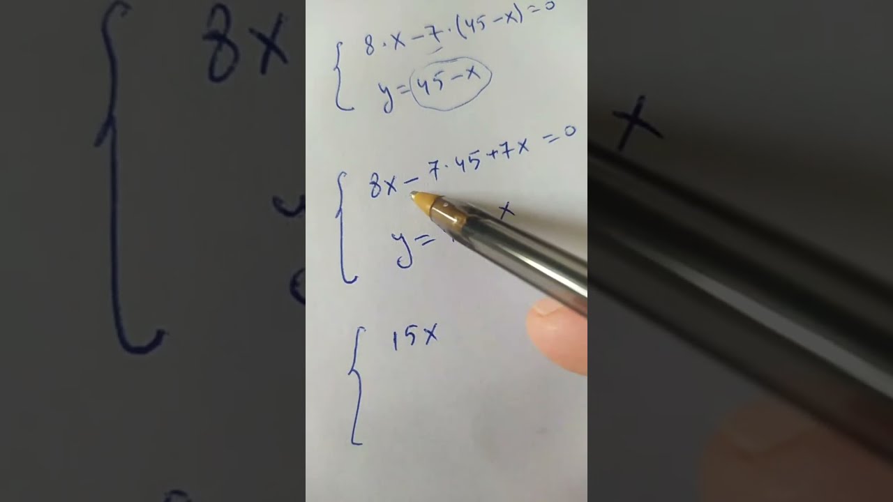 Zgjidhje sistemi#maths #mathematica 