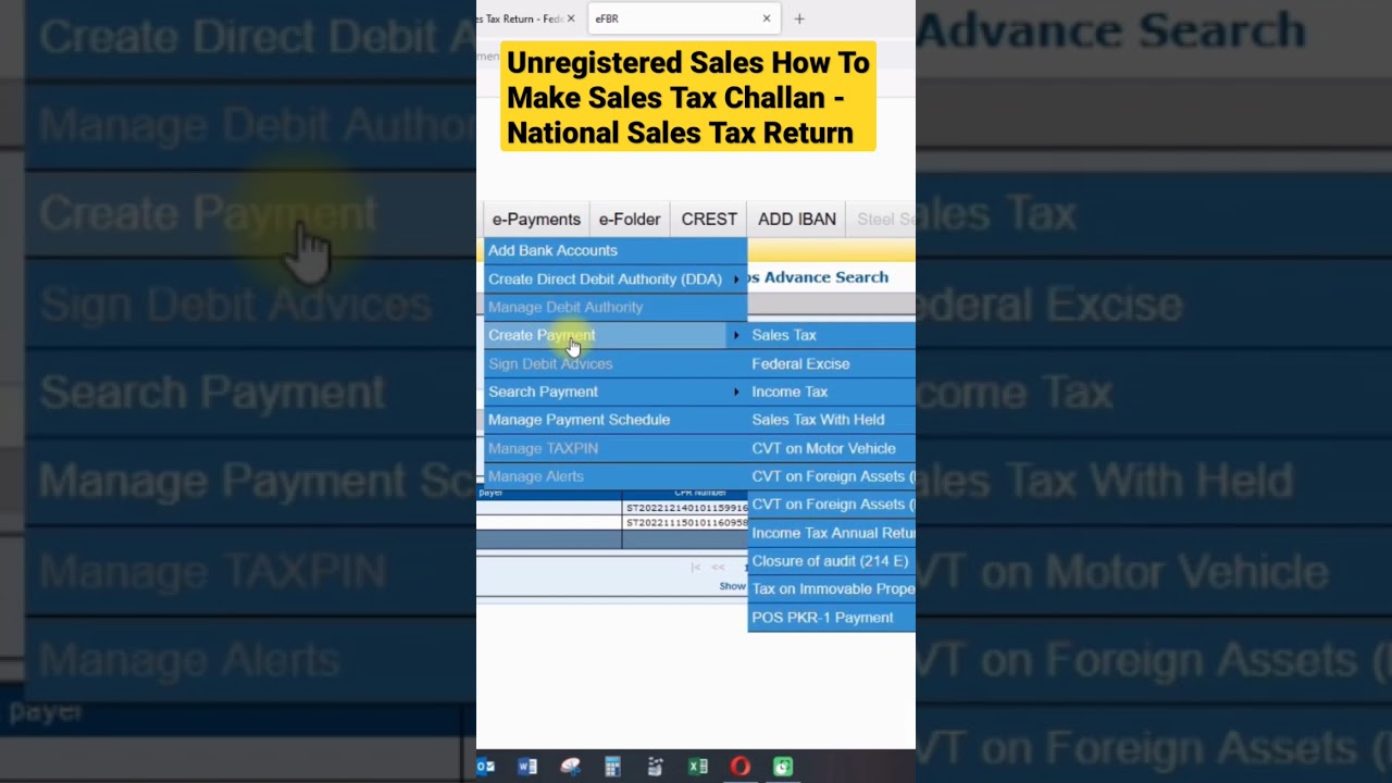 Unregistered sales how to file national sales tax return part 9