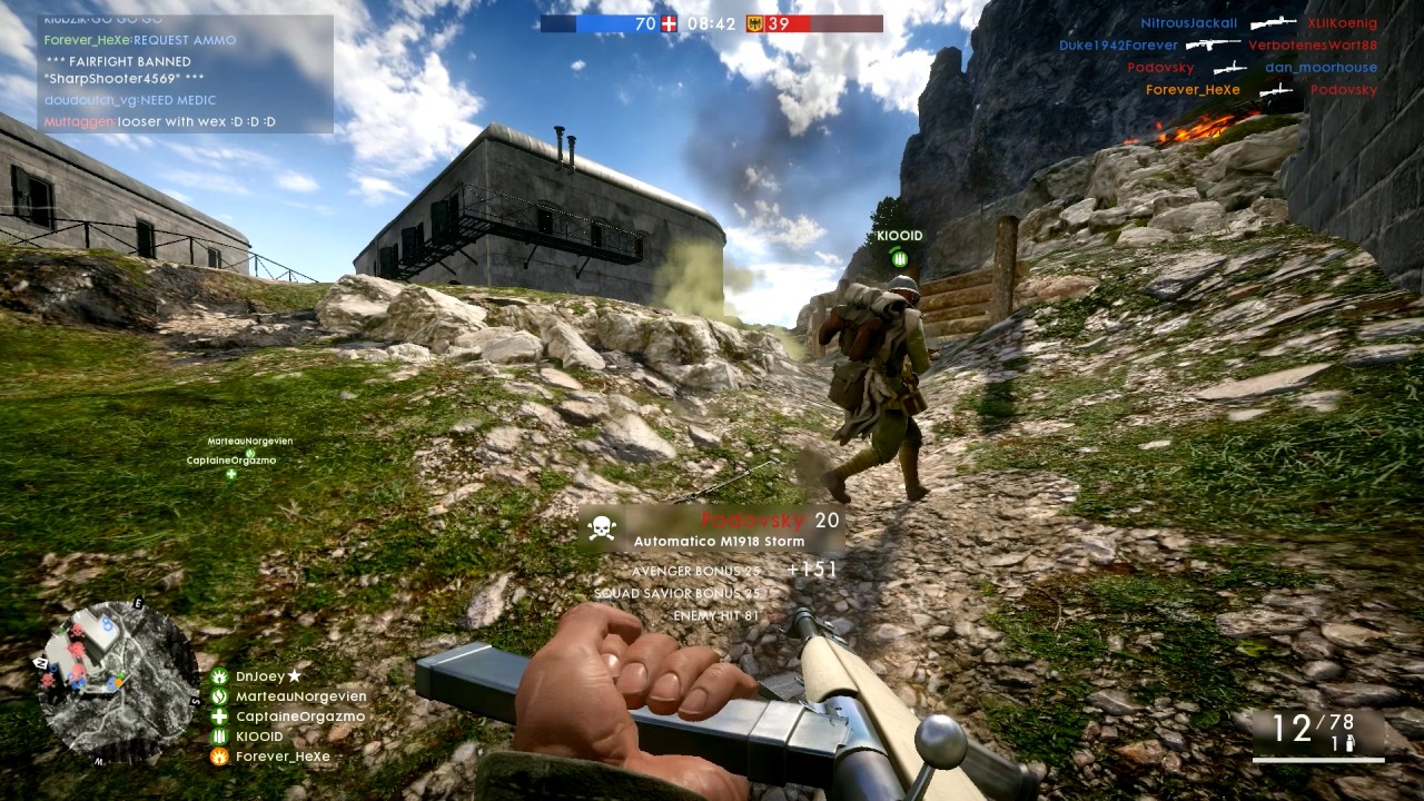 Battlefield 1 | PC | MVP Automatico on Monte Grappa | 26-1