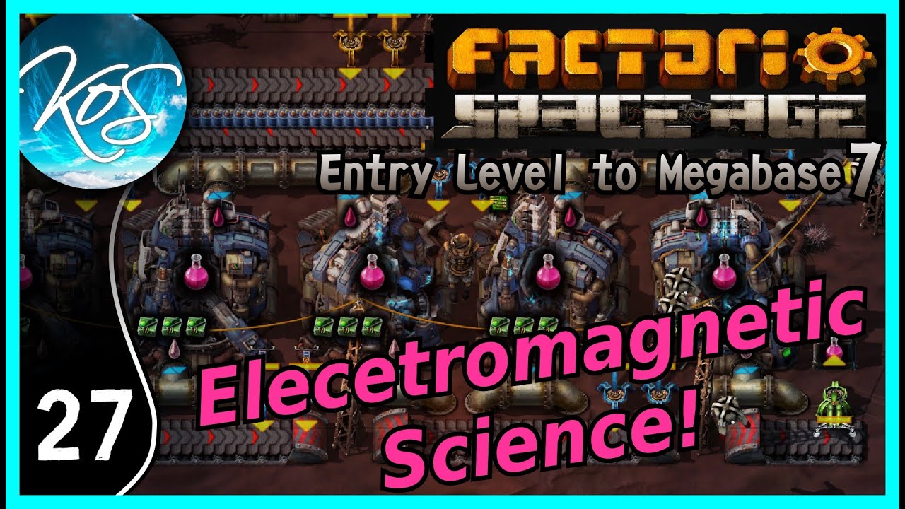 Factorio Entry Level to Megabase 7, Ep 27 Rollin' in the Pink (Pink Science, Electromagnetic Science