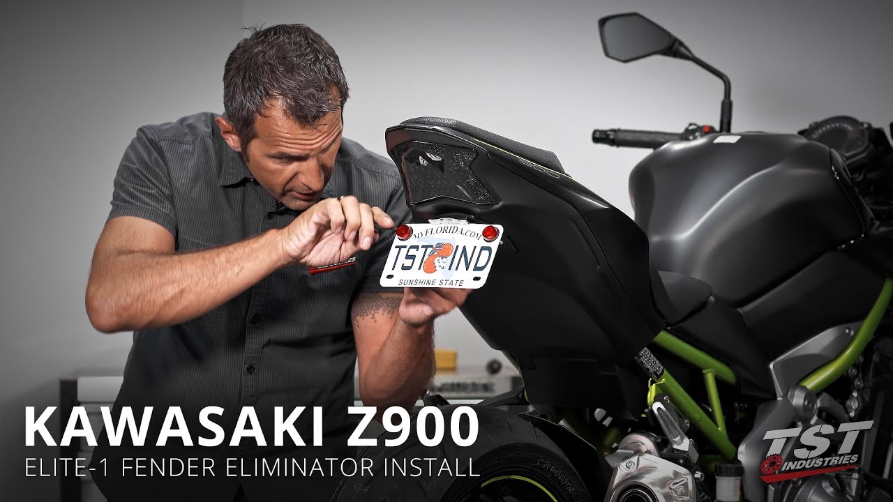 How to install an Elite-1 Fender Eliminator on a 2017+ Kawasaki Z900 by TST Industries