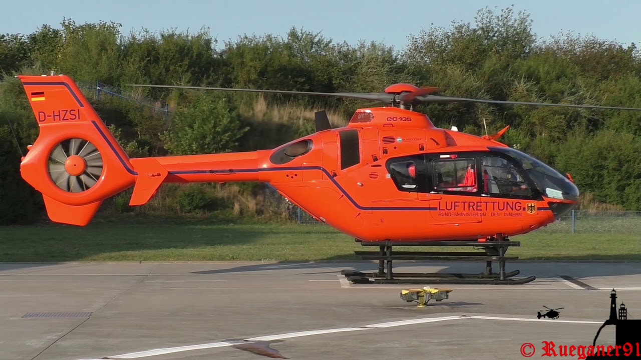 [HD] Christoph 34 , EC 135 , Landung am Luftrettungszentrum Güstrow