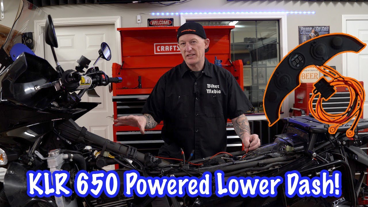 Install a Kawasaki KLR 650 Powered Lower Dash-Tutorial