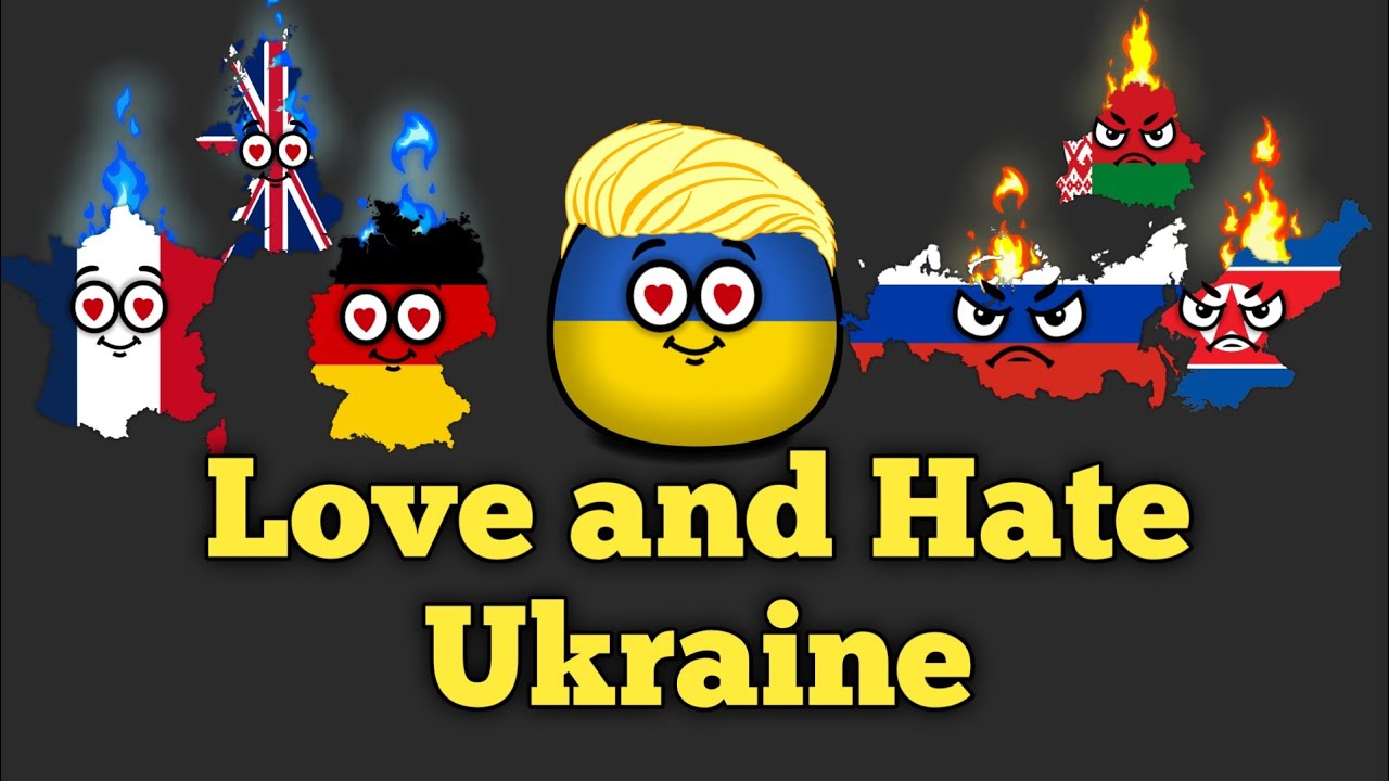 Countries that Love and Hate Ukraine 🇺🇦 - Countryballs 