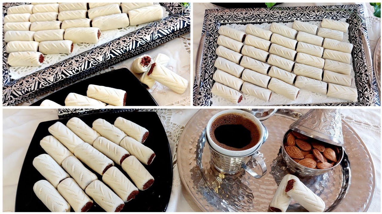 لفة التمر🌴- صوابع التمر🌴- المقروض الأبيض أو مقروض النقش🌙 للسهرات الرمضانية