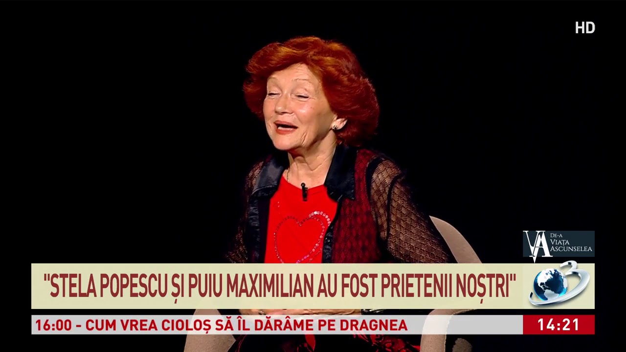 Aquilina Severin: Stela Popescu a avut presimțiri înainte de moarte