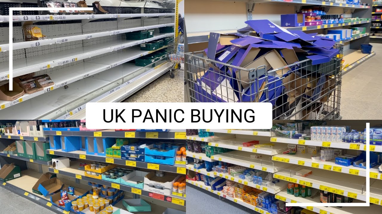 CORONAVIRUS PANIC BUYING IN THE UK