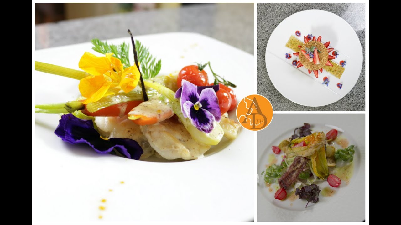 Carpaccio Daurade huitres végétales|Blanquette lotte vanille|Mille-feuilles fraises mascarpone