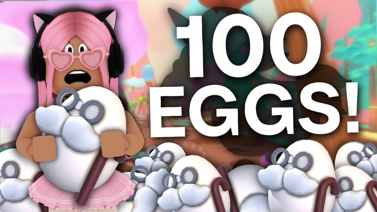 i hatched 100 RETIRED EGGS in adopt me...