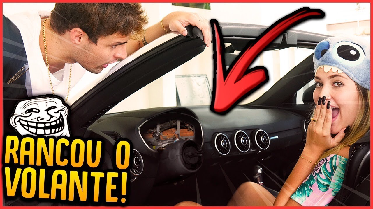 OLHA O QUE FIZERAM COM VOLANTE DO MEU CARRO!! - TROLLANDO REZENDE [ REZENDE EVIL ]