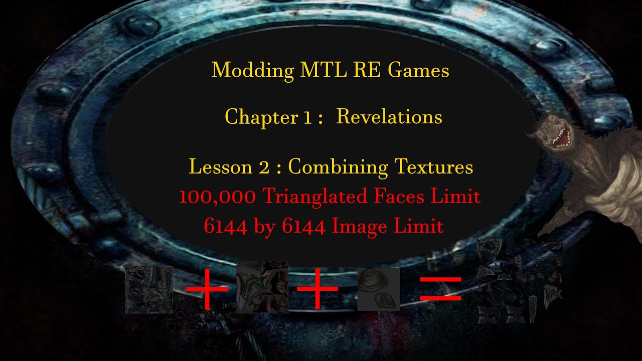 How to combine Opaque Textures for MTL Resident Evil Games