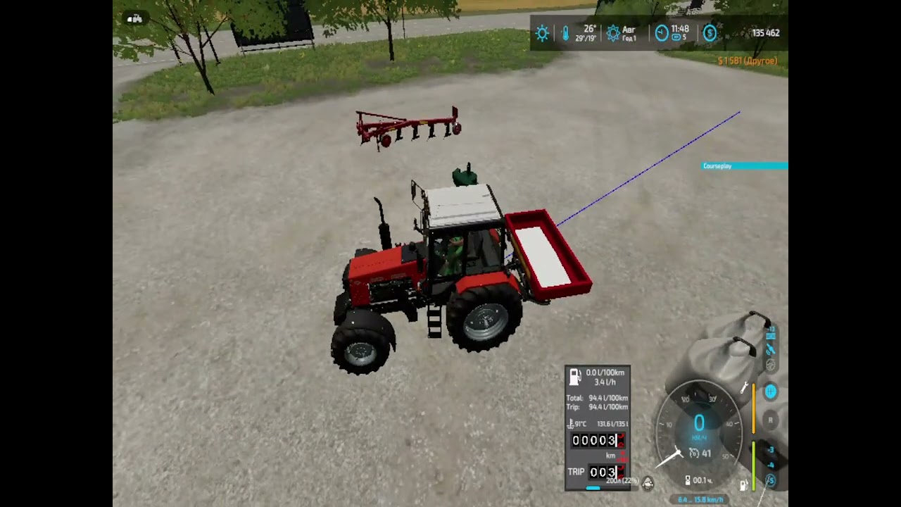 Farming Simulator 22.Карта:Элм-Крик.№8.Внесение извести и вспашка поля.