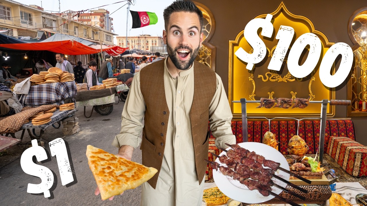 $1 VS $100 Street Food in Afghanistan