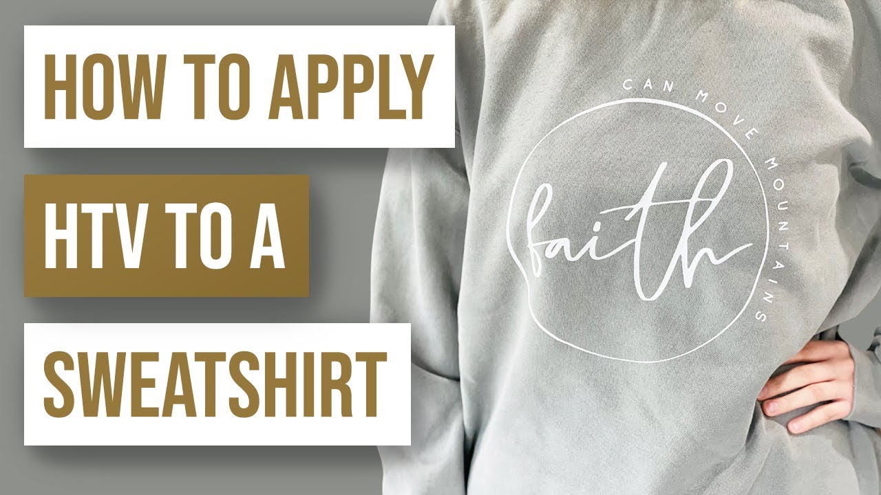 🤩 How to Apply HTV to a Sweatshirt