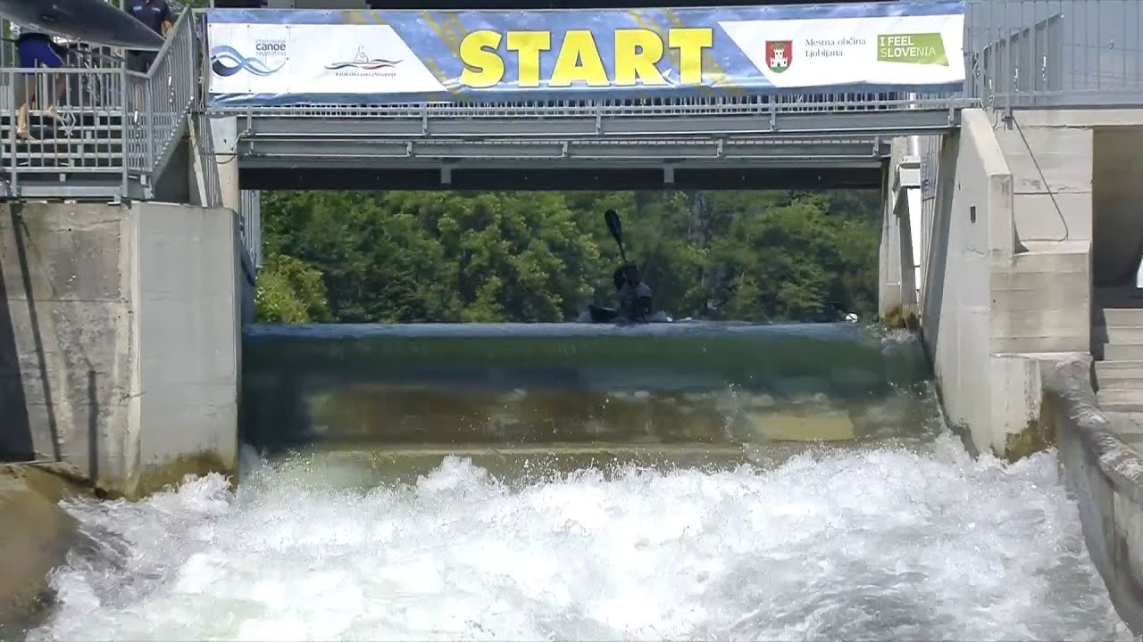 Hannes Aigner Germany Semi Final / 2023 ICF Canoe-Kayak Slalom World Cup Ljubljana Slovenia