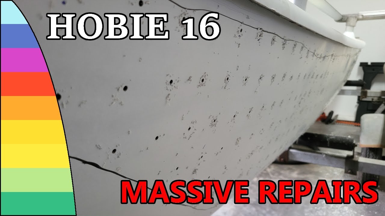How to Fix Massive Delaminations - Hobie 16 Repair